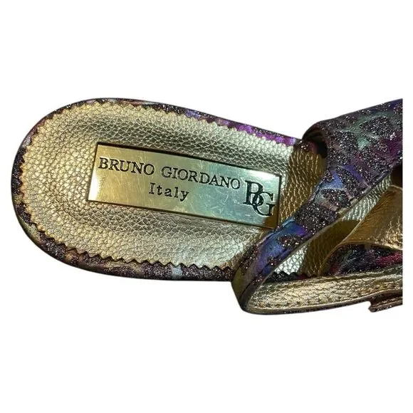 Bruno Giordano Multicolor Designer Women's Bag and Shoe Set. Sz 40 - Picture 6 of 14